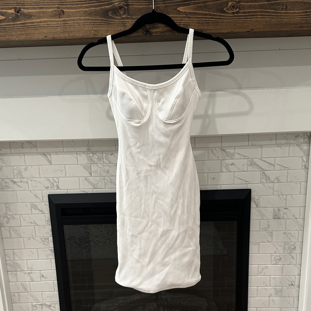 Year of Ours White Ribbed dress